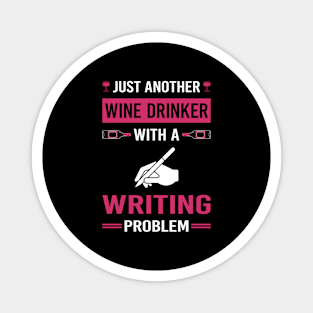 Wine Drinker Writing Writer Magnet